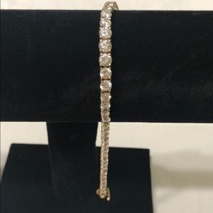 Vintage 14K Gold Diamond Tennis bracelet
